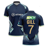 Gujarat Titans 2024 IPL Cricket Jersey Shubman Gill #7 Blue Match Edition Shirt