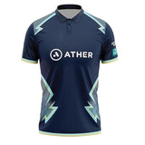Gujarat Titans 2024 IPL Cricket Jersey Shubman Gill #7 Blue Match Edition Shirt