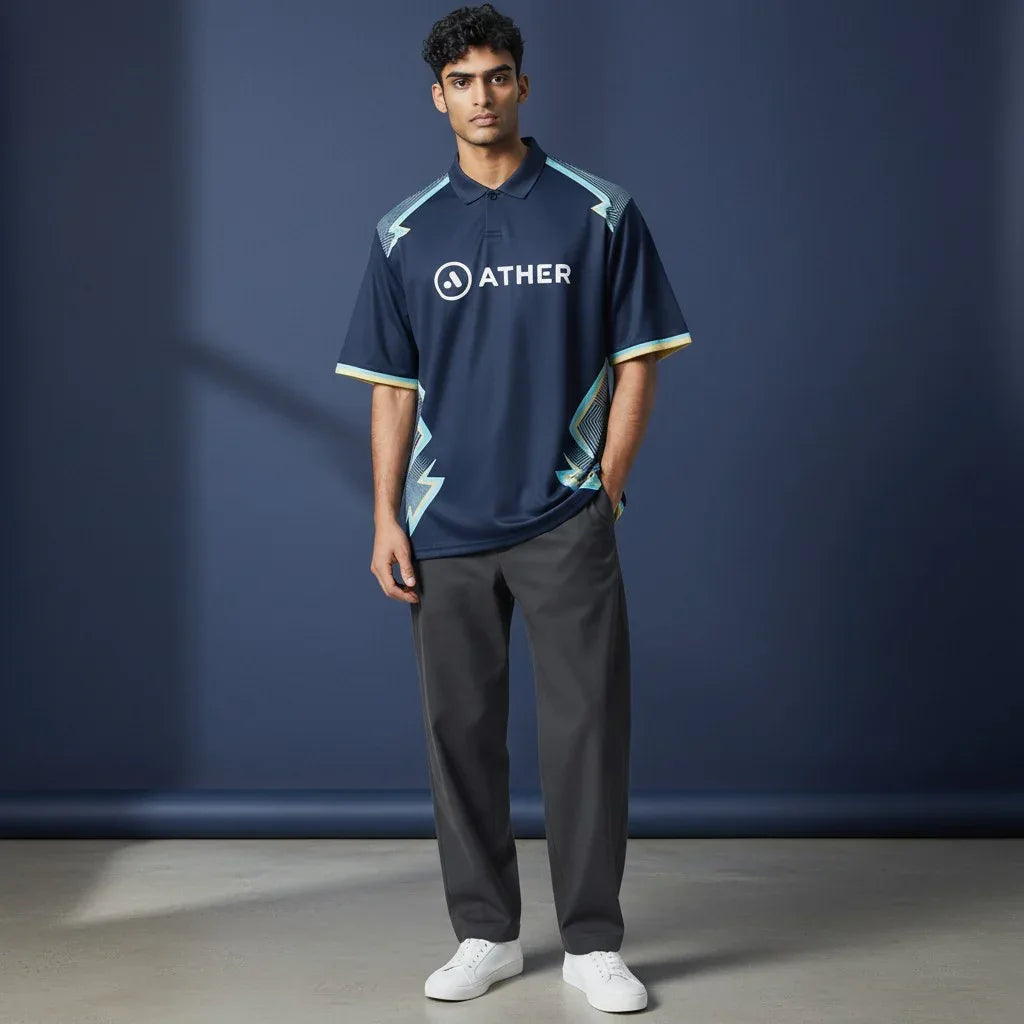 Gujarat Titans 2024 IPL Cricket Jersey Shubman Gill #7 Blue Match Edition Shirt