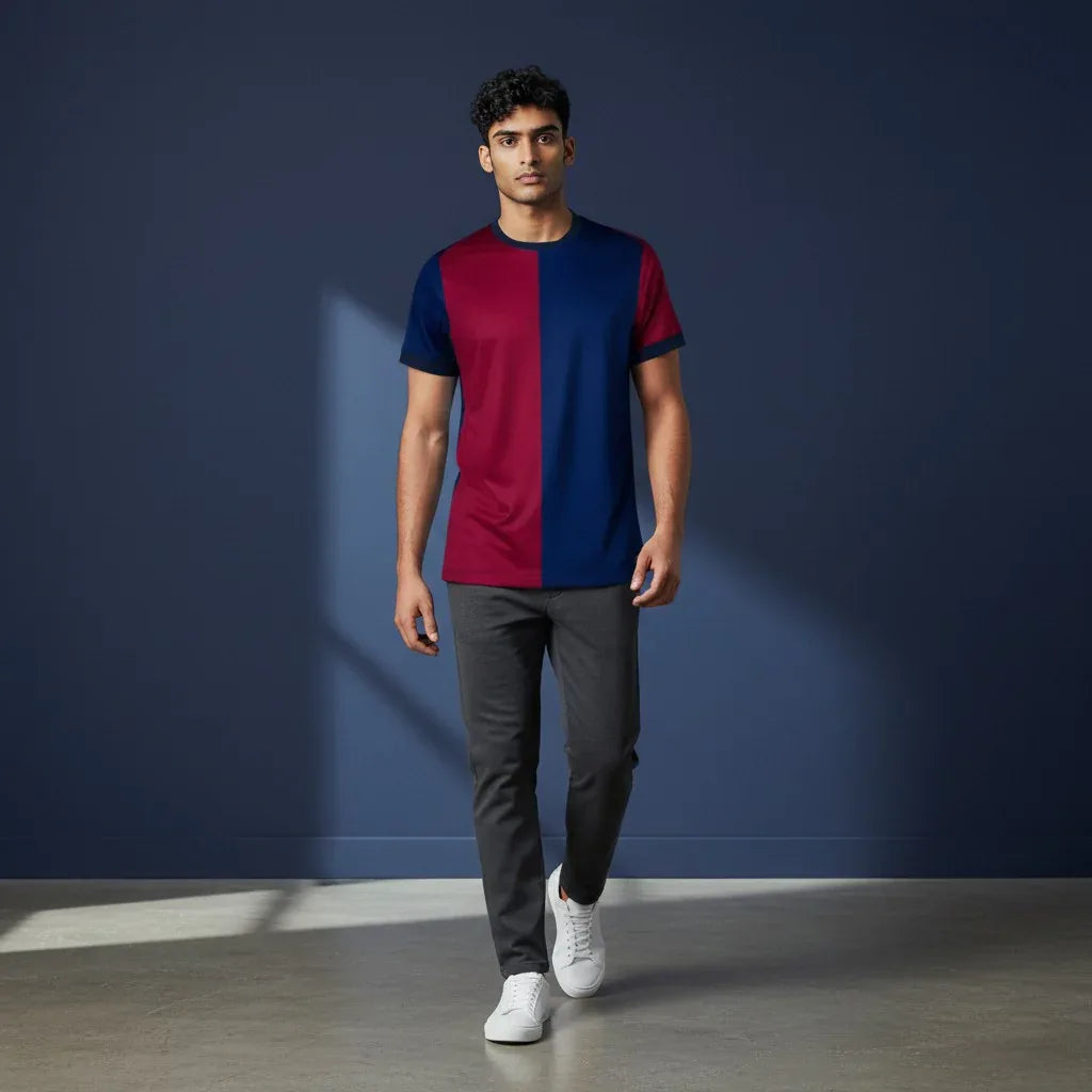 FC Barcelona Home Football Jersey Ronaldinho #10 MenÕs Blue Red Barca Shirt