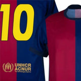 FC Barcelona Home Football Jersey Ronaldinho #10 MenÕs Blue Red Barca Shirt