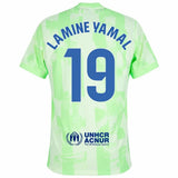 AC Milan Home Football Jersey Lamine Yamal #19 Custom Red Black Soccer Shirt