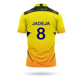 Chennai Super Kings Jadeja jersey number 8 heritage edition cricket shirt