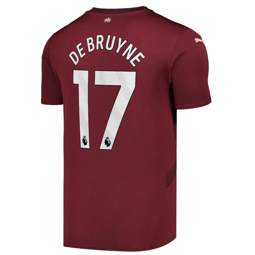 Kevin De Bruyne 17 Manchester City jersey front view