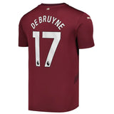 Kevin De Bruyne 17 Manchester City jersey front view