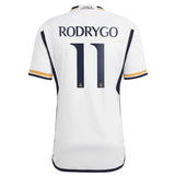 Rodrygo 11 Real Madrid jersey front view