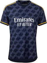 Back view of Real Madrid Modric #10 Jersey - Navy Blue Away Kit showing player name and number