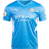 Front view of Manchester City De Bruyne #17 Jersey - Sky Blue Home Kit - Premium football jersey for fans