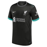Front view of Liverpool FC Jersey - Black Away Football Kit - Premium football jersey for fans