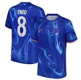 Front view of Chelsea Enzo #8 Jersey - Blue Home Football Kit - Premium football jersey for fans