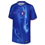 Side angle of Chelsea Enzo #8 Jersey - Blue Home Football Kit - Breathable polyester fabric