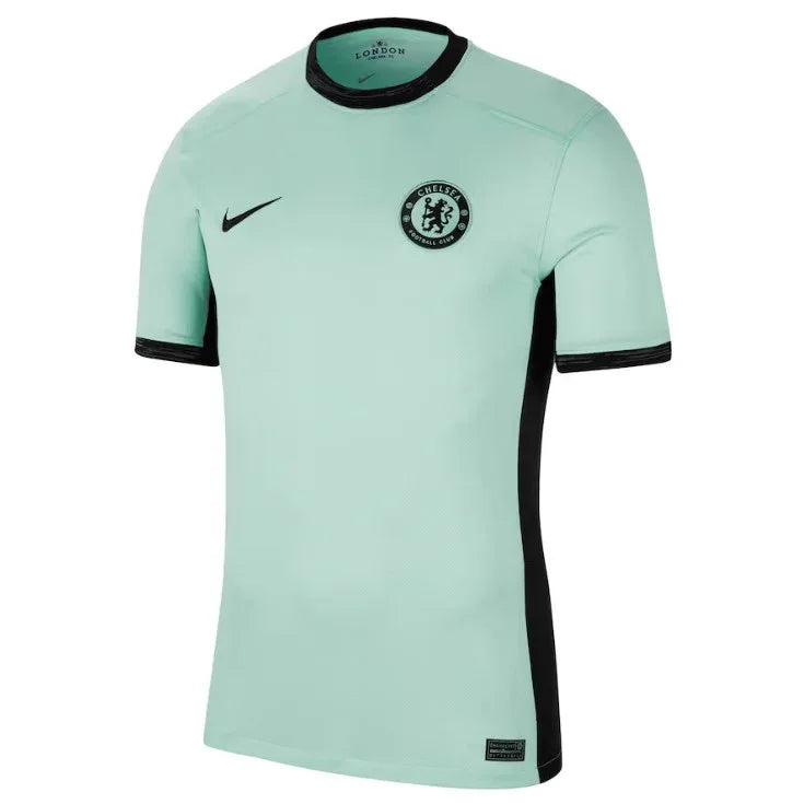 Back view of Chelsea Sterling #7 Jersey - Mint Green Away Kit showing player name and number