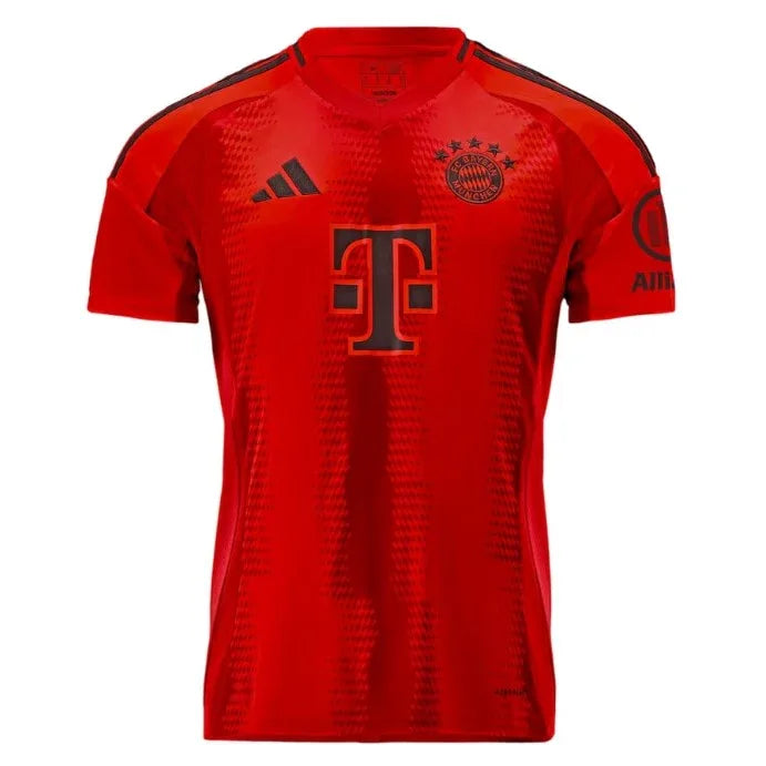 Back view of Bayern Munich Musiala #42 Jersey - Red Home Kit showing player name and number