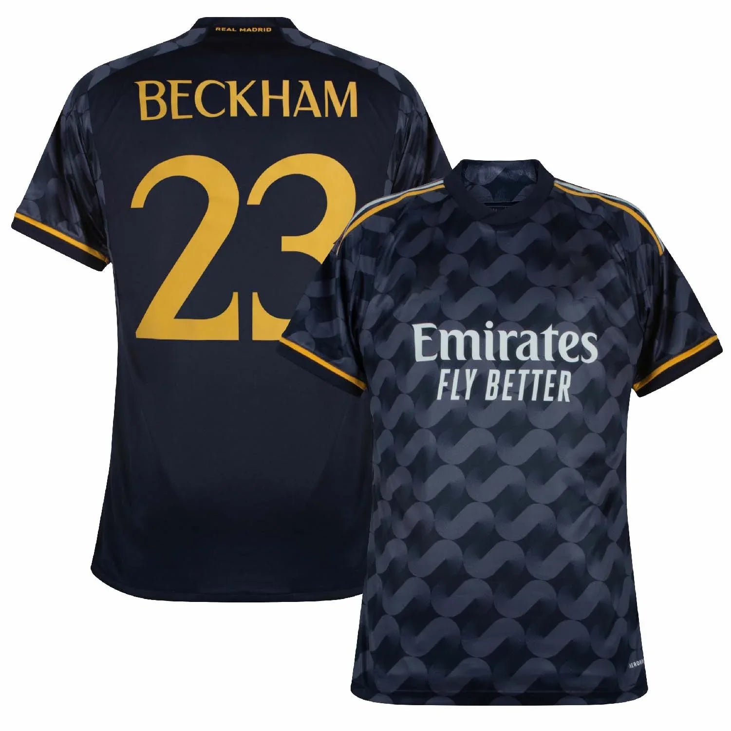 buy David Beckham 23 Real Madrid retro away jersey Galacticos shirt