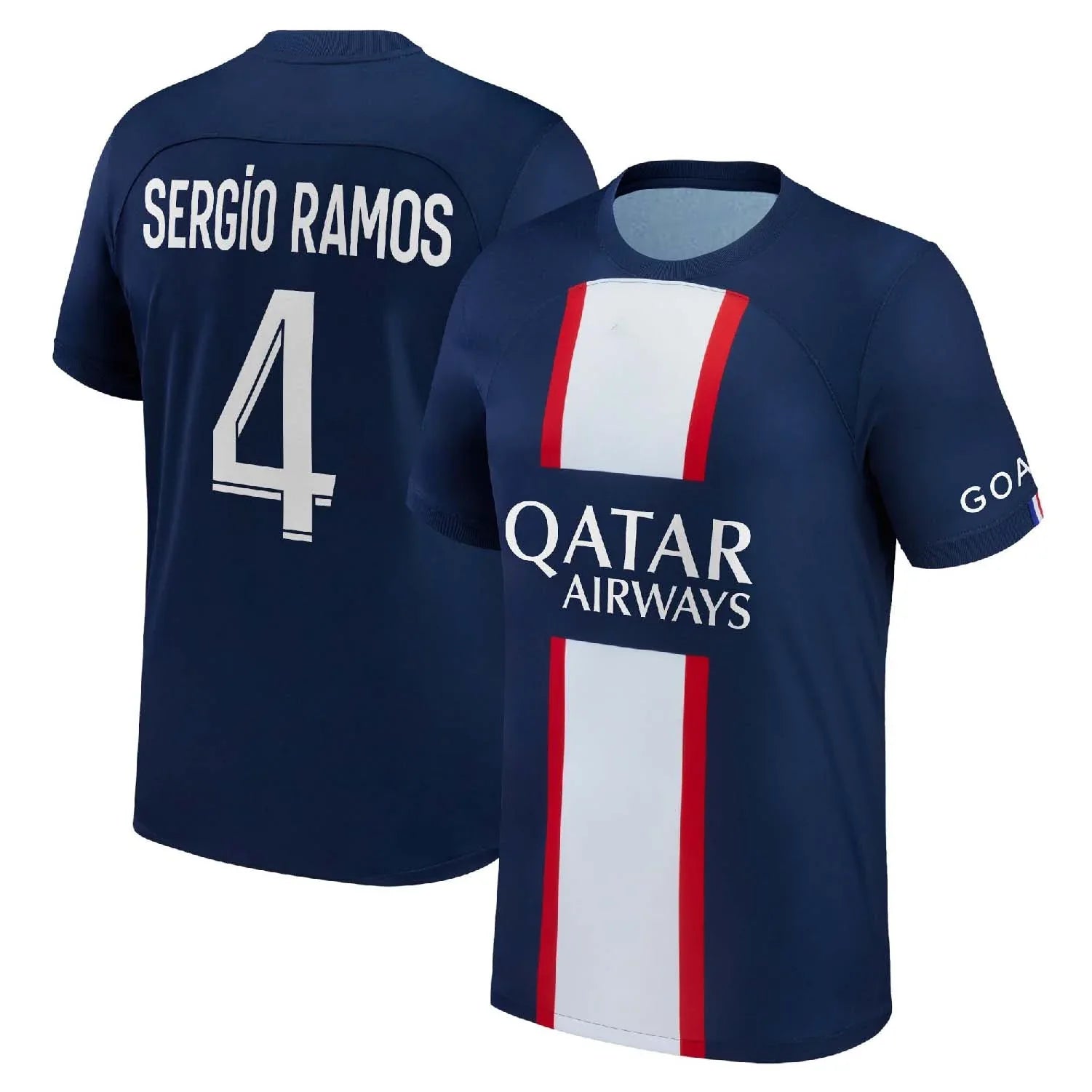 buy Sergio Ramos 4 PSG 2022-23 home jersey Nike football shirt online