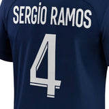 buy Sergio Ramos 4 PSG 2022-23 home jersey Nike football shirt online