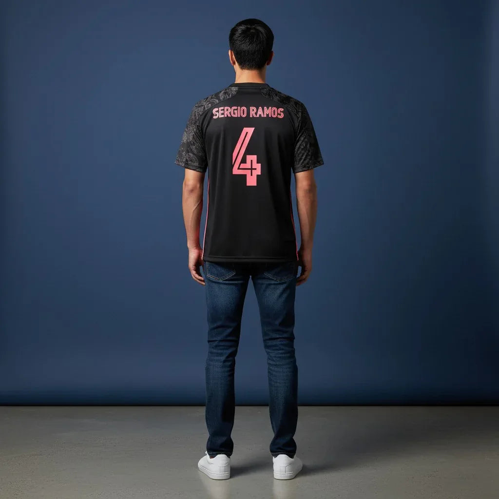 buy Sergio Ramos 4 Real Madrid 2020-21 third jersey replica online
