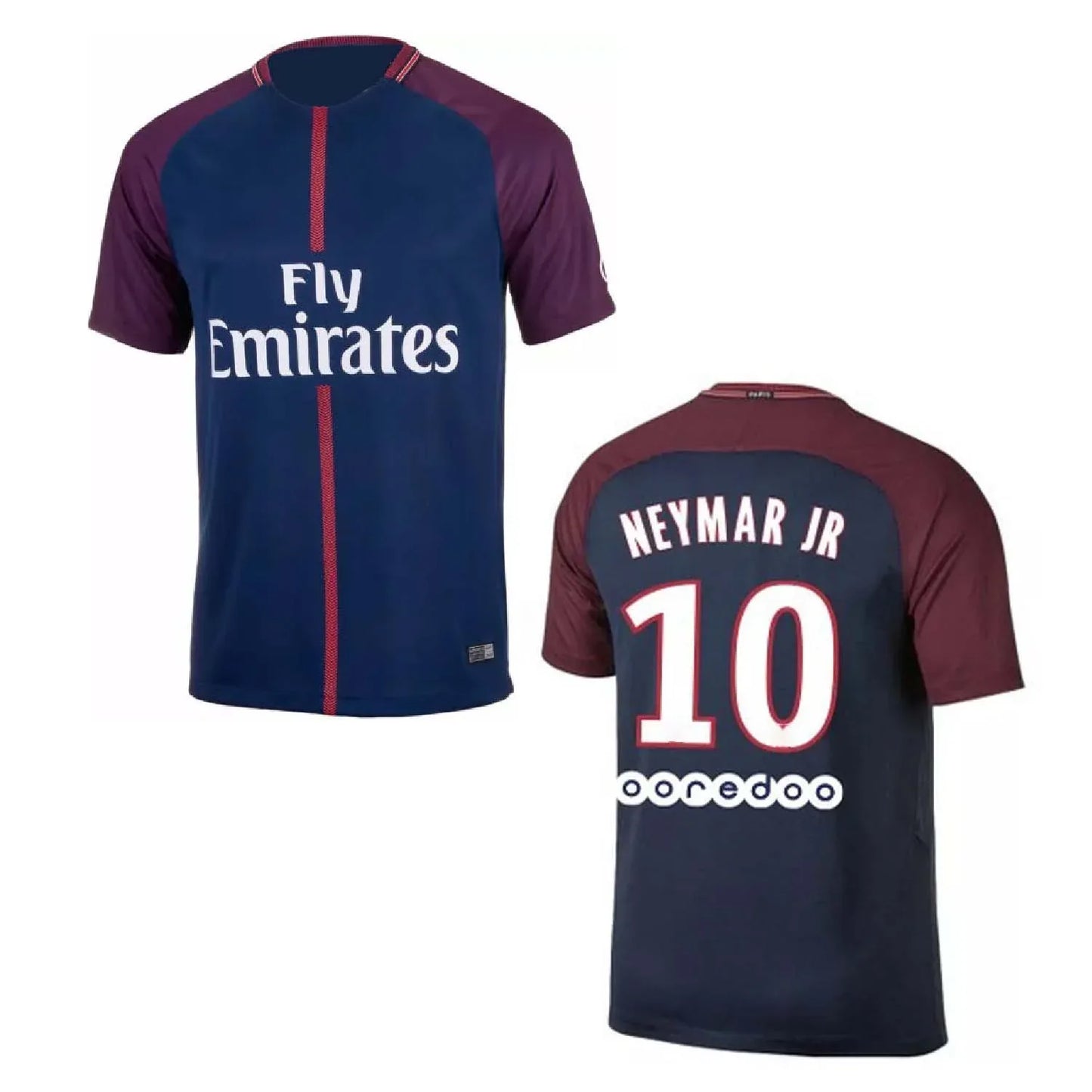 Neymar Jr 10 PSG 2017-18 home jersey front view