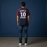 Neymar Jr 10 PSG 2017-18 home jersey front view