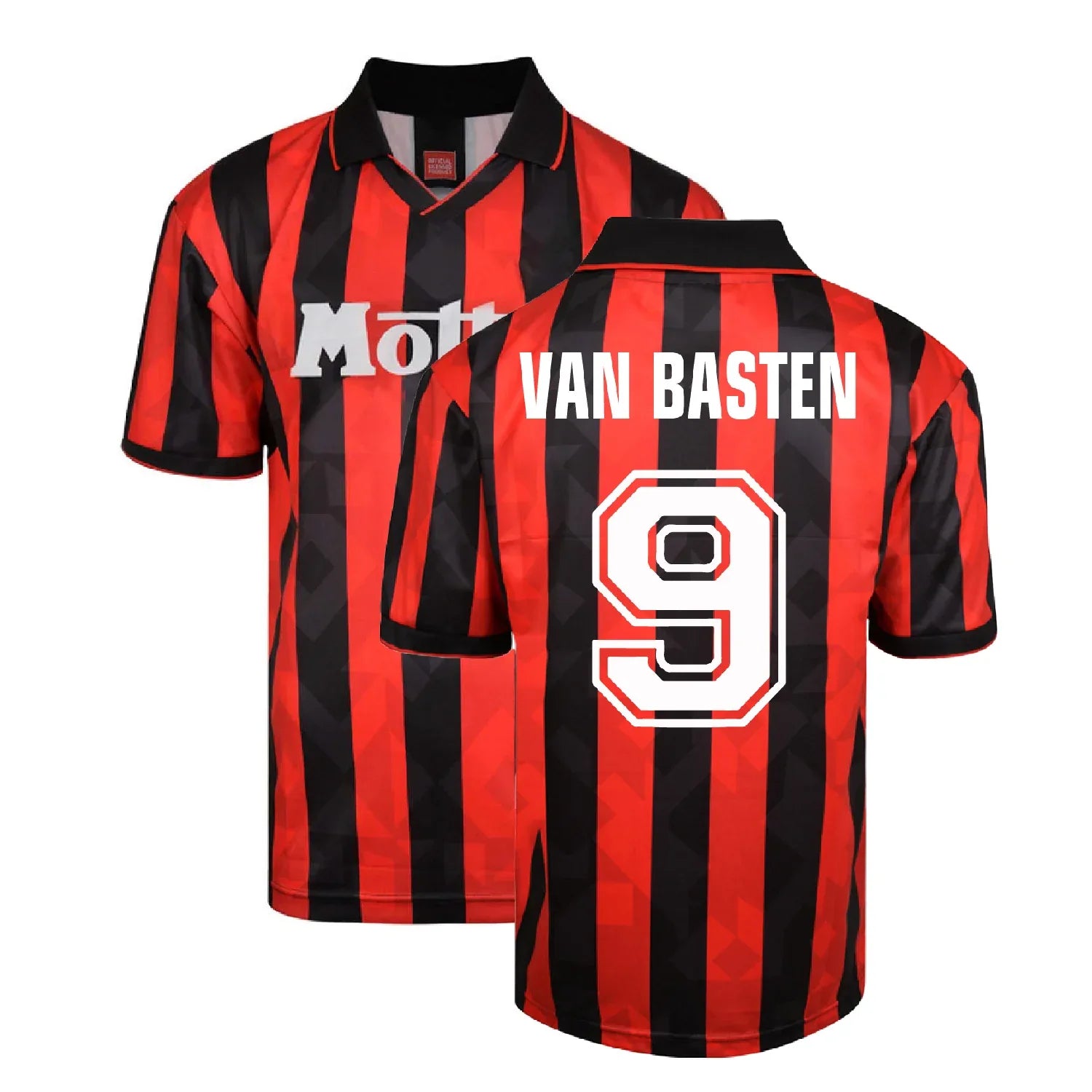 Van Basten 9 AC Milan 1993-94 retro jersey front view