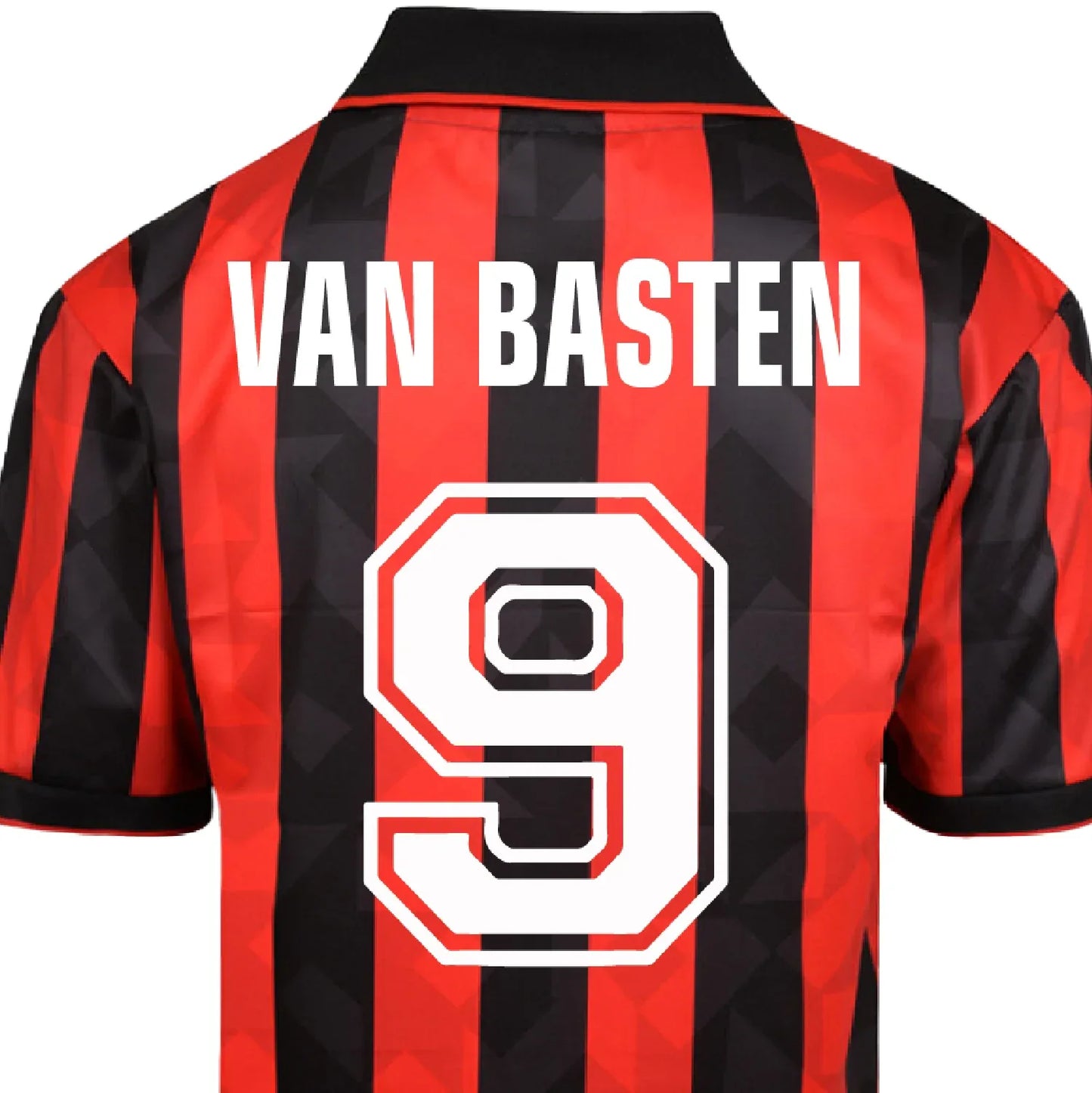 Van Basten 9 AC Milan 1993-94 retro jersey front view
