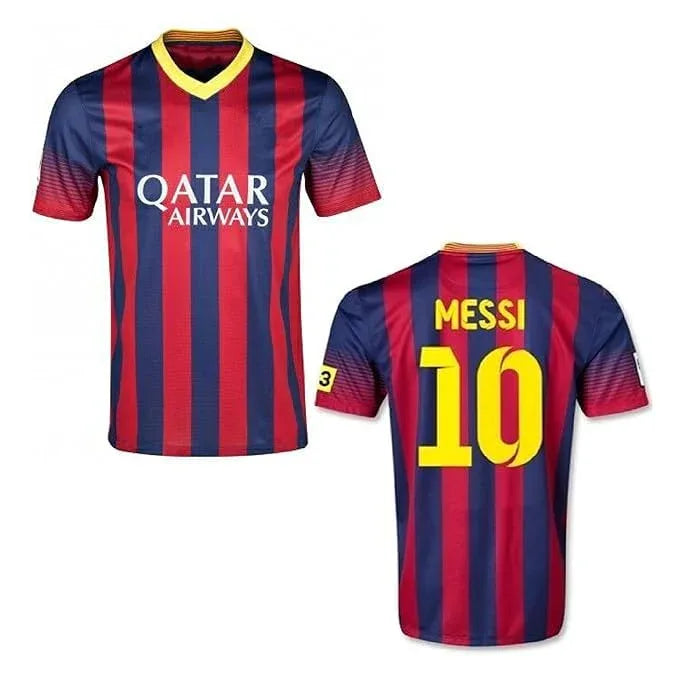 Lionel Messi 10 Barcelona 2013-14 home jersey front view