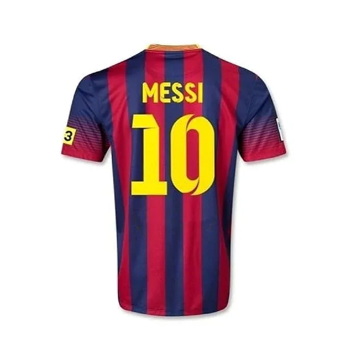 Lionel Messi 10 Barcelona 2013-14 home jersey front view