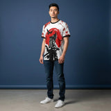 Japan anime football jersey samurai design front view