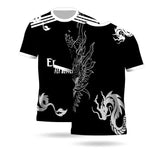 Chelsea black jersey graphic football shirt front view