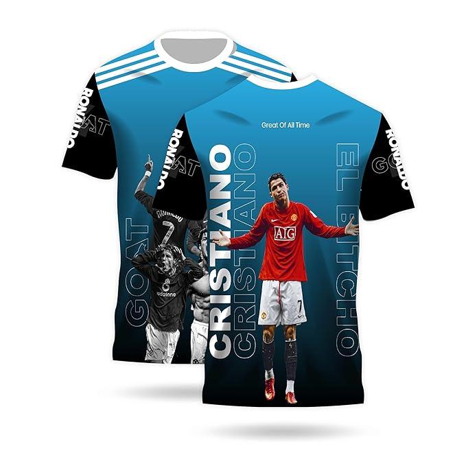 Ronaldo GOAT jersey CR7 football streetwear shirt front view