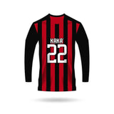 De Bruyne 17 Manchester City style jersey full sleeve black shirt front view