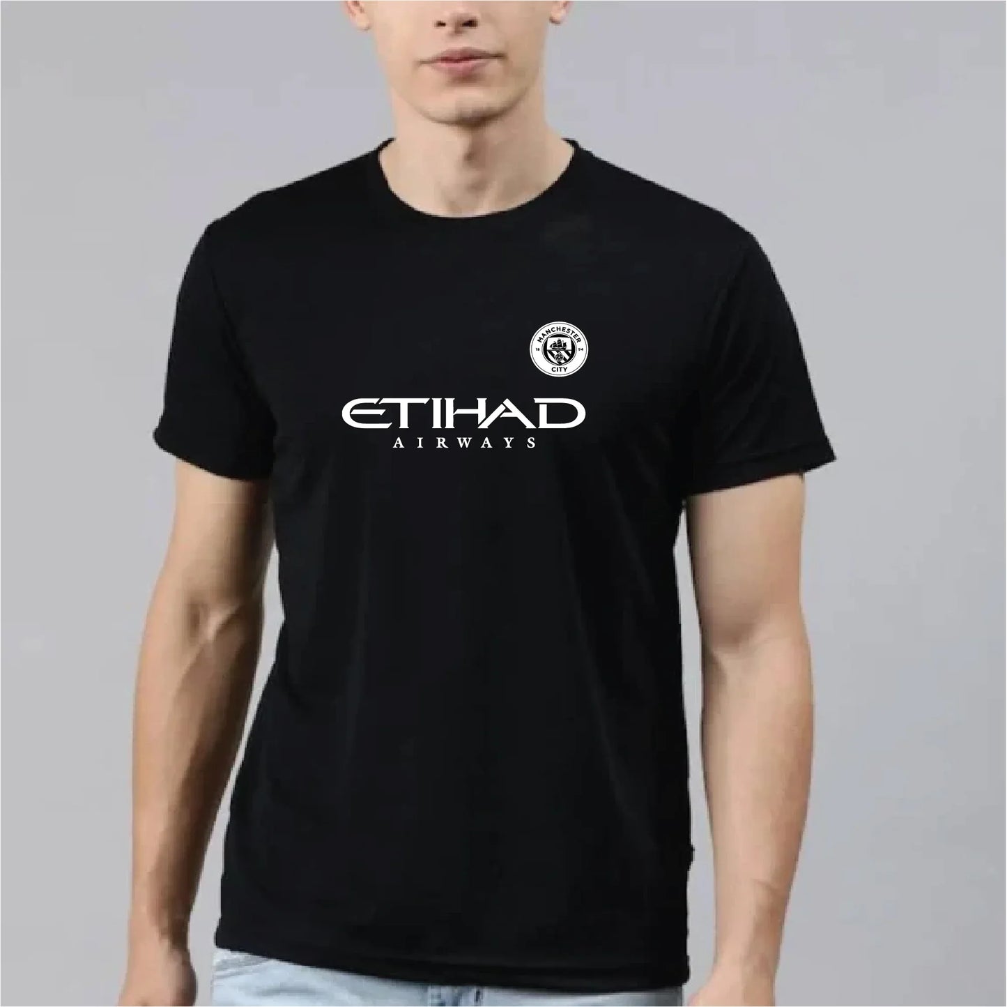 De Bruyne 17 Manchester City style jersey full sleeve black shirt front view